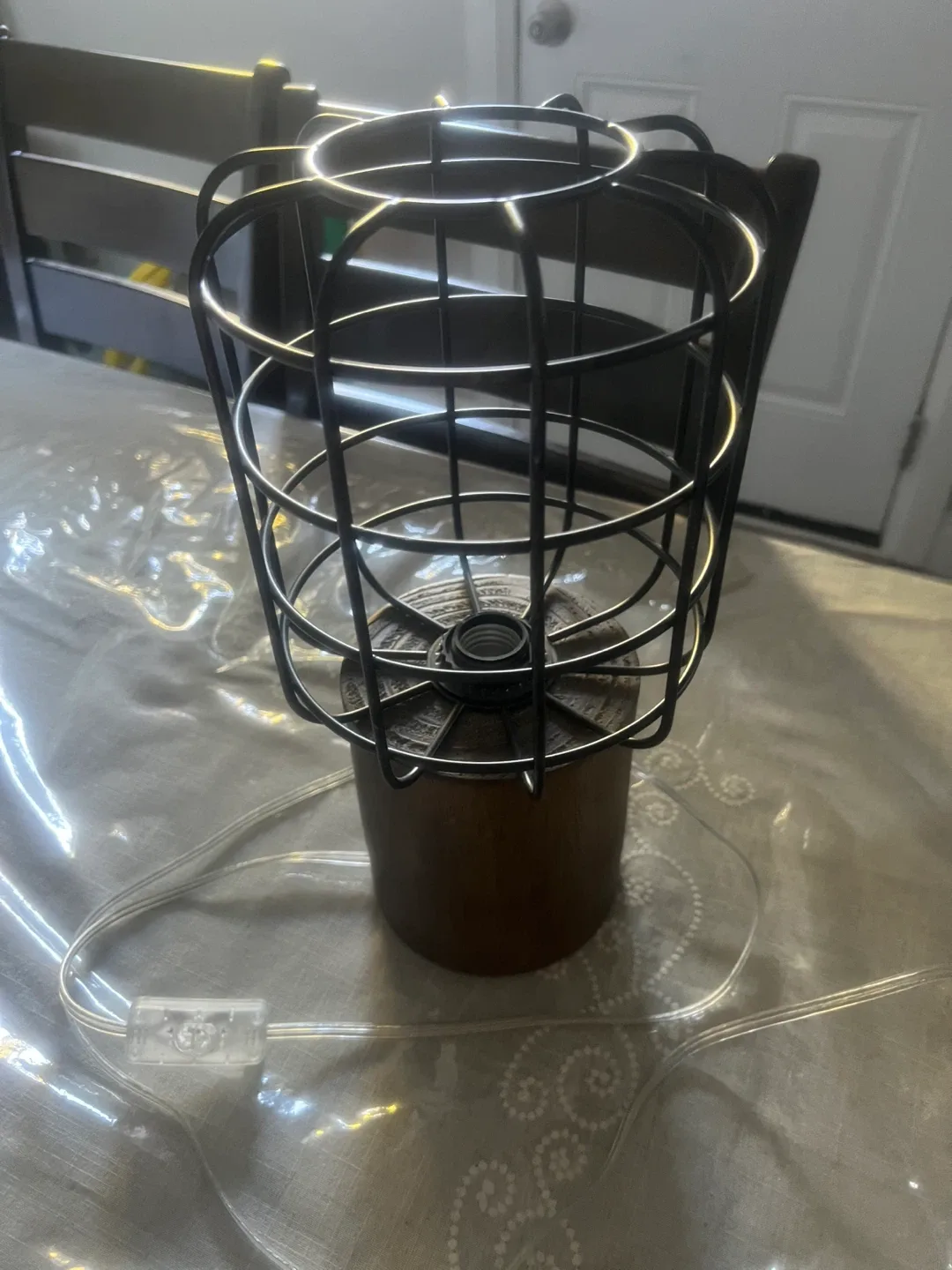 Industrial Style Cage Table Lamp thumbnail