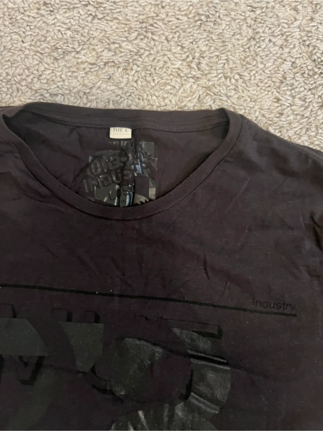 Diesel Black T-Shirt - Size L - photo 2
