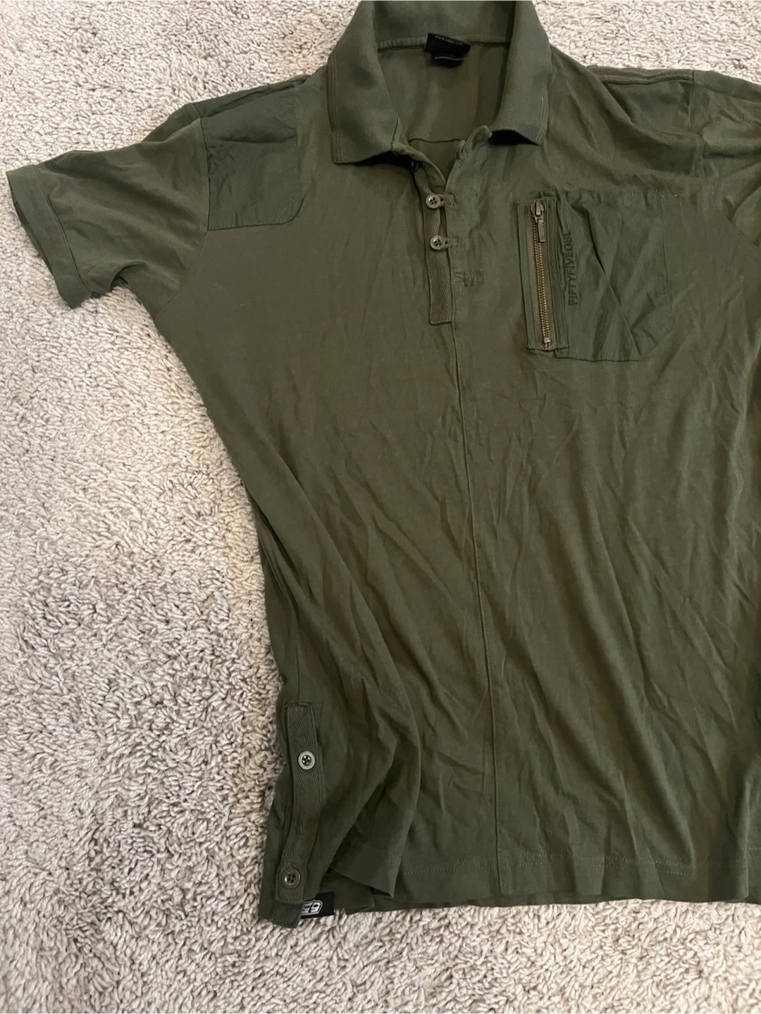 FIFTYFOUR Polo Shirt - Olive Green - photo 4