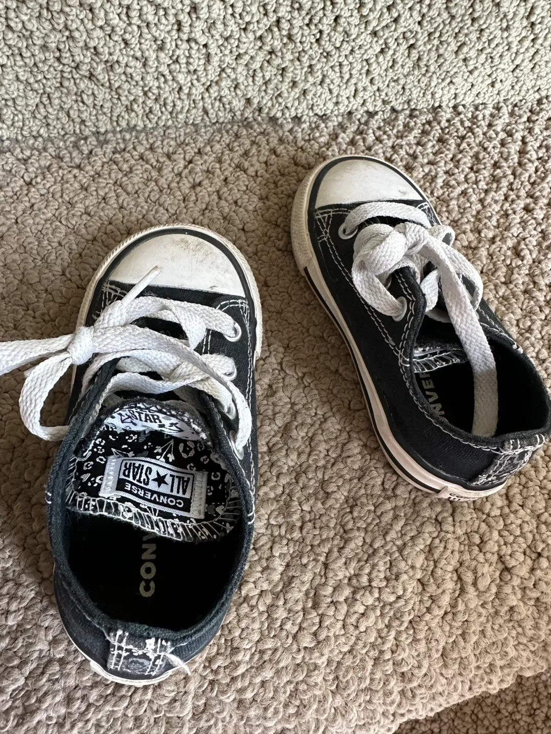 Converse All Star Infant Size 7 Black image indicator(3)