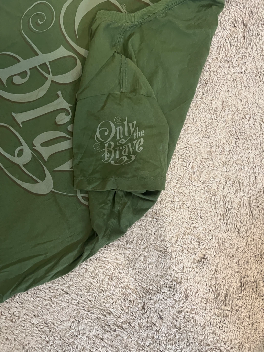 Diesel 'Only the Brave' Green Tee