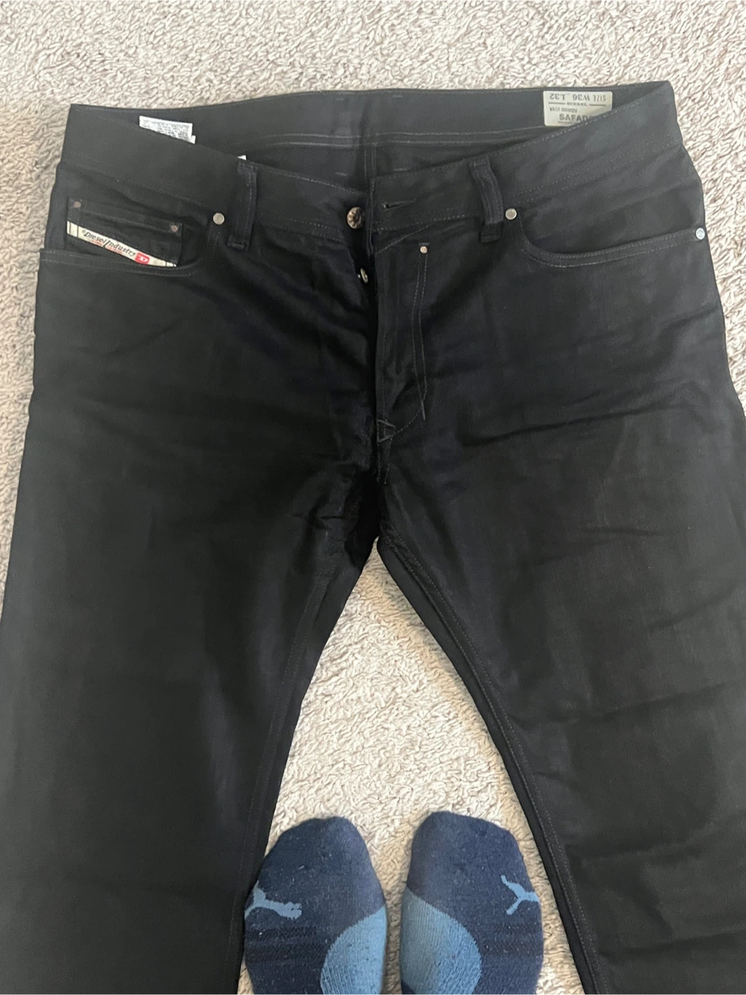 Diesel SAFADO Slim-Straight Jeans, Black - photo 3