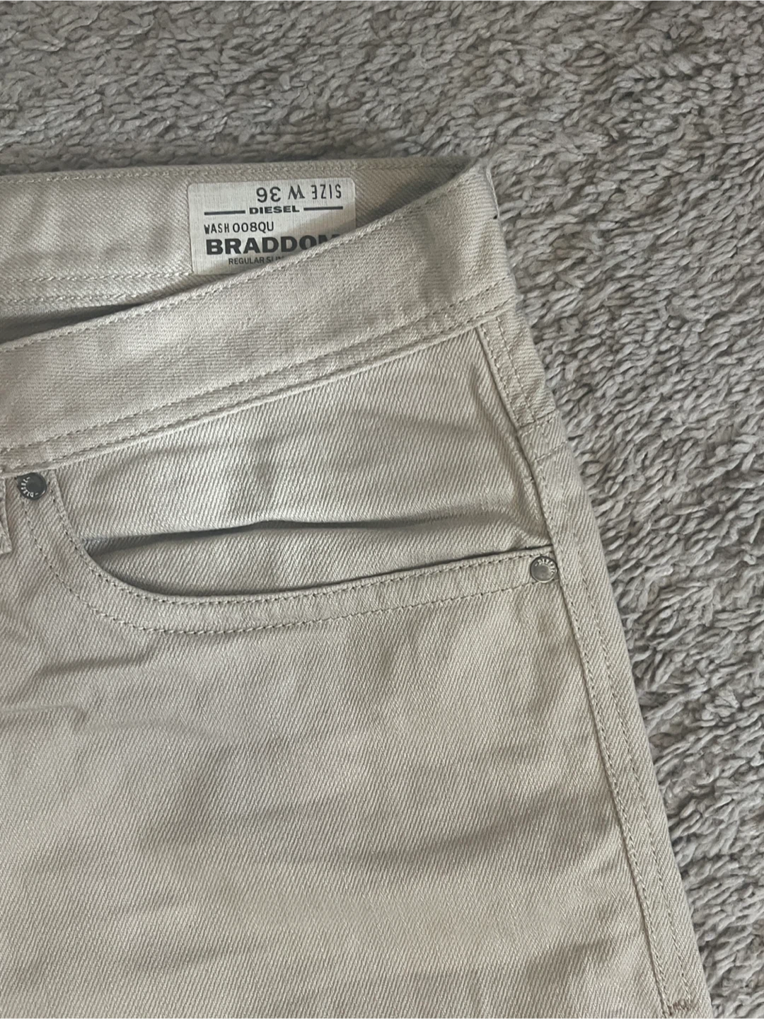 Diesel Braddom Regular Slim Jeans Size W36 - photo 4