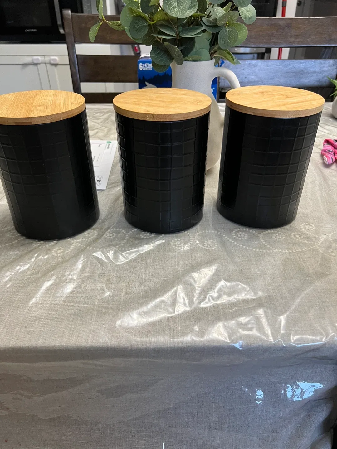 Barnyard Designs Black Kitchen Canister Set image indicator(2)