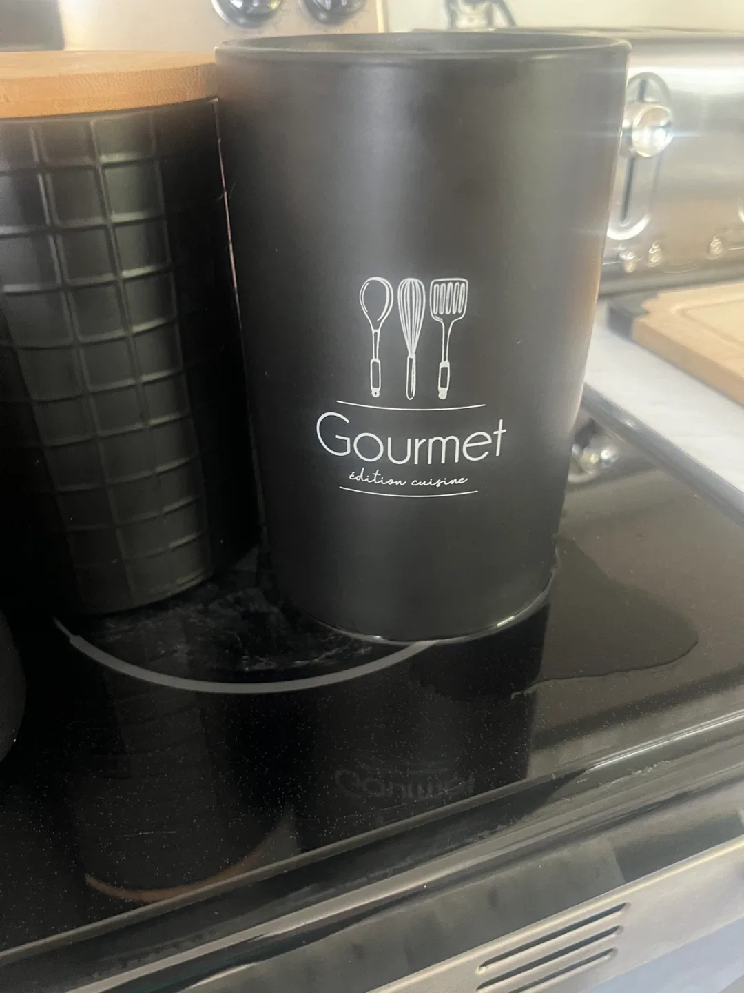 Barnyard Designs Black Kitchen Canister Set image indicator(6)