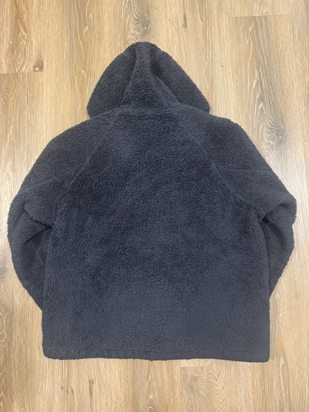 Uniqlo Black Hoodie Teddy Sherpa for Women Size XL image indicator(3)