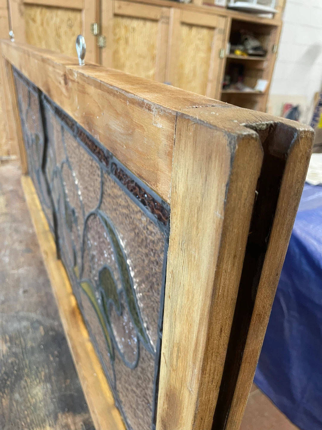 Antique Stained Glass Window Panel - photo 5