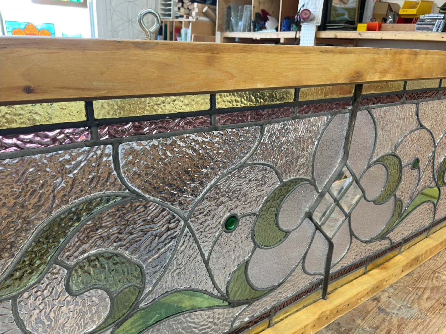 Antique Stained Glass Window Panel - photo 4