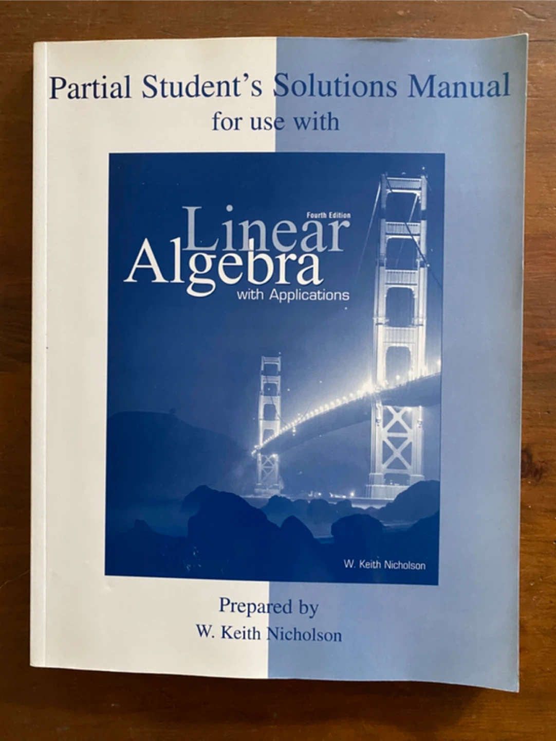 Linear Algebra Partial Student’s Solutions Manual