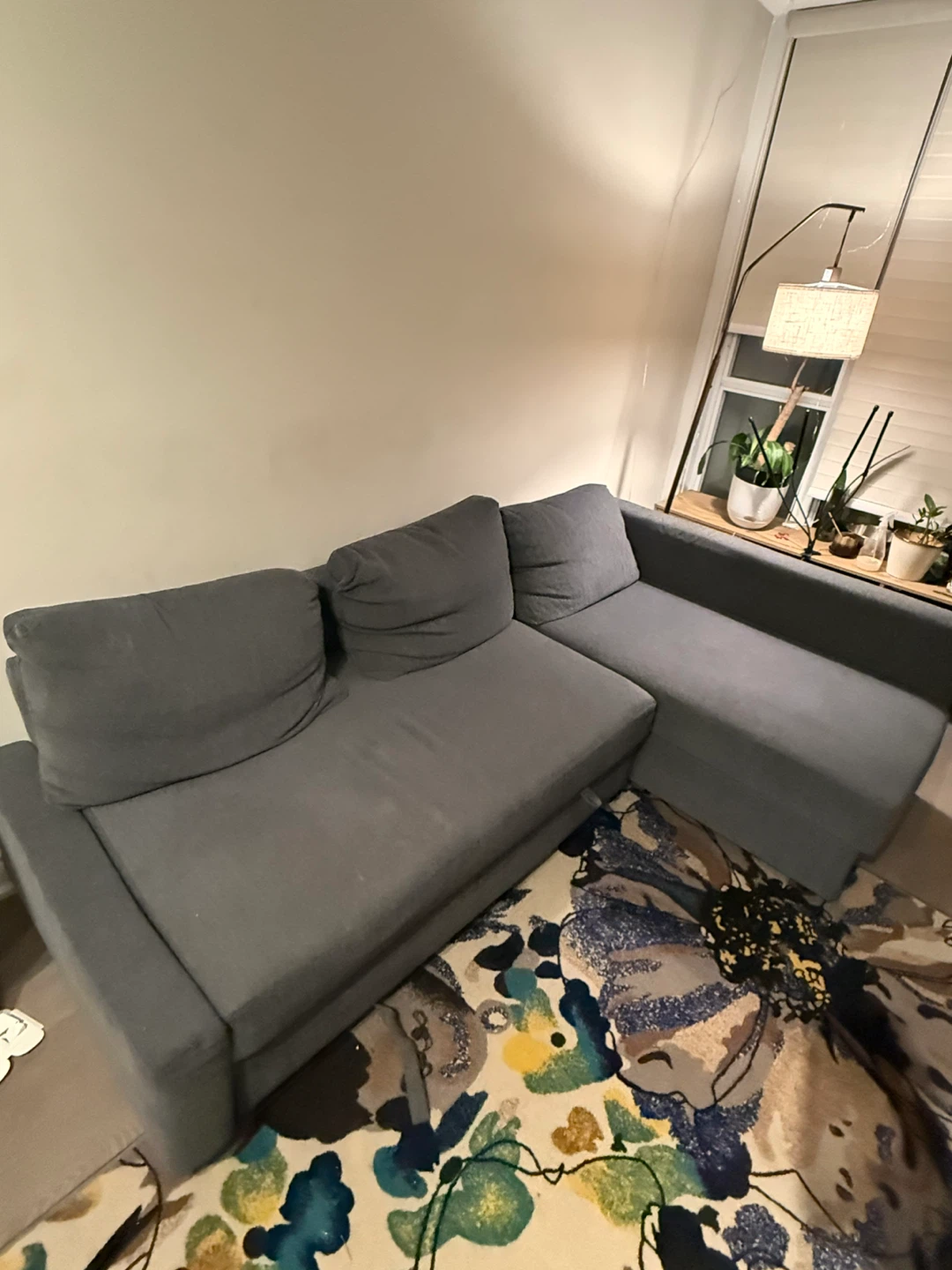 IKEA Sectional Sofa bed with Storage (Friheten)- Grey