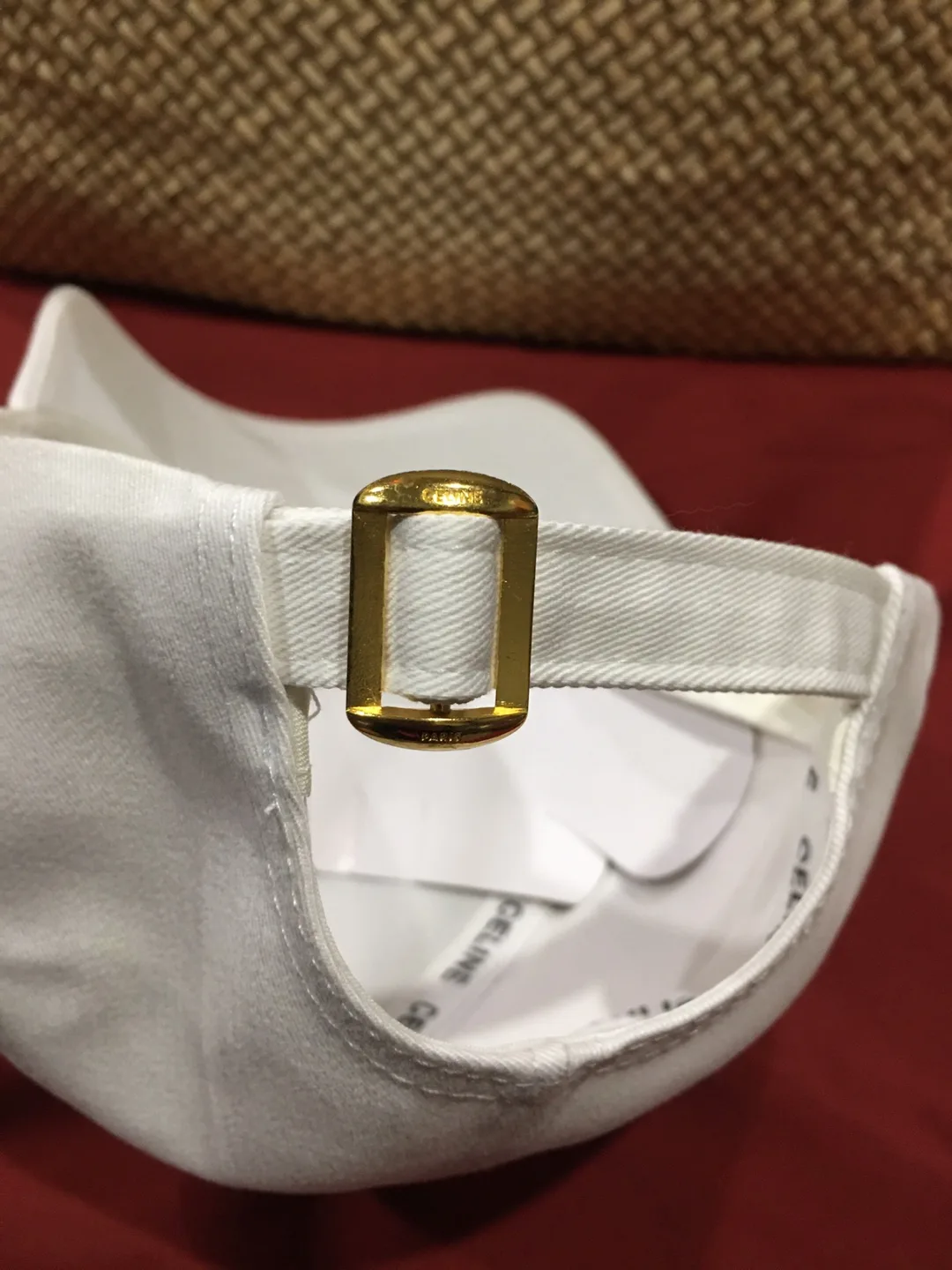 Celine Paris White Baseball Cap image indicator(2)