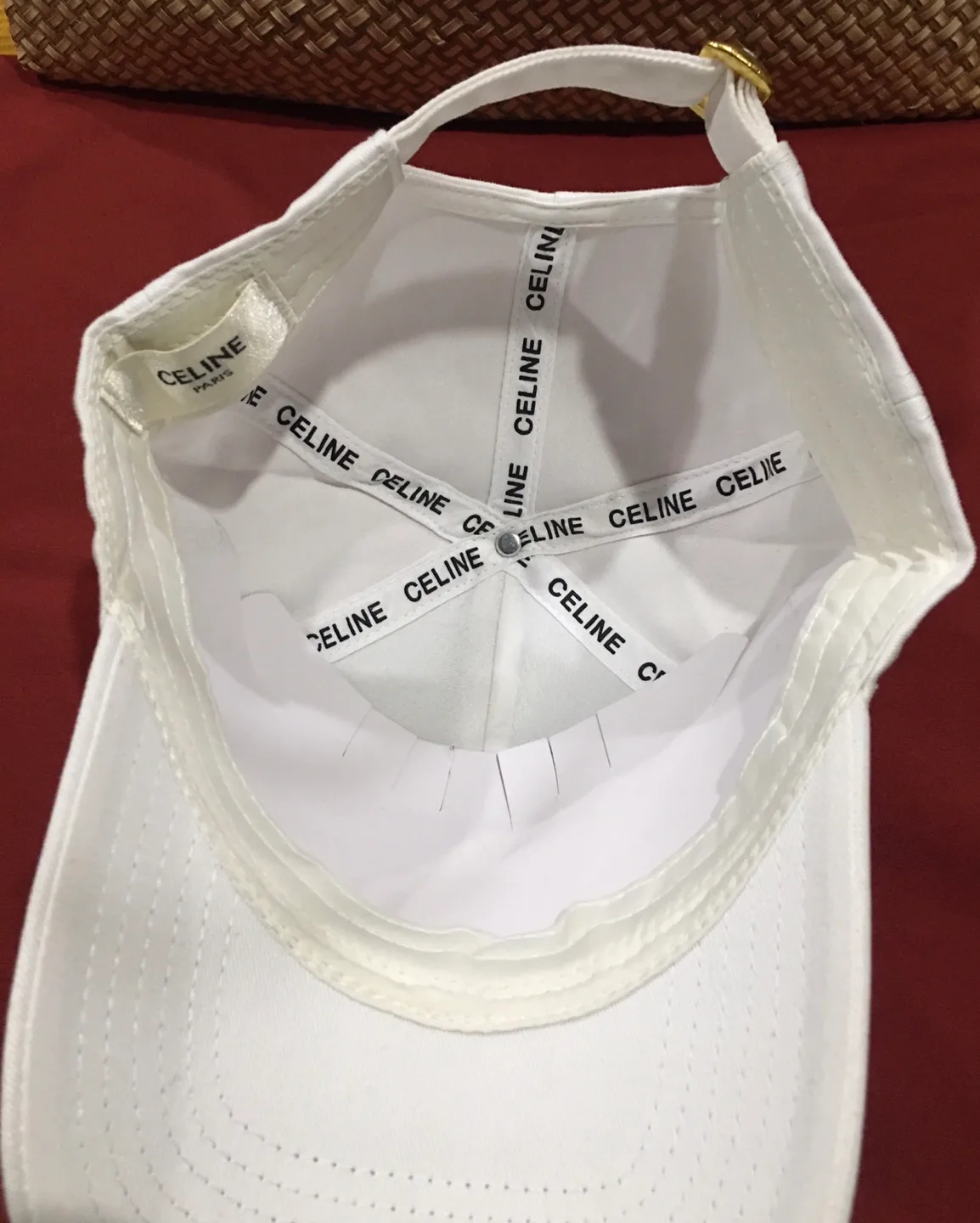 Celine Paris White Baseball Cap image indicator(3)