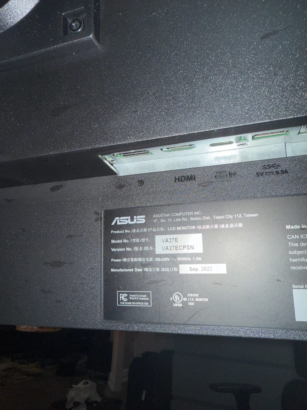 Asus VA27E 27" LCD Monitor - photo 2
