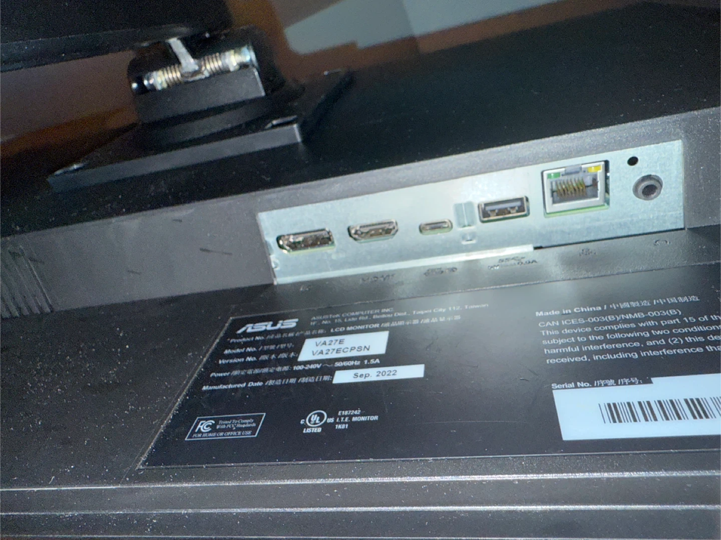 Asus VA27E 27" LCD Monitor - photo 3