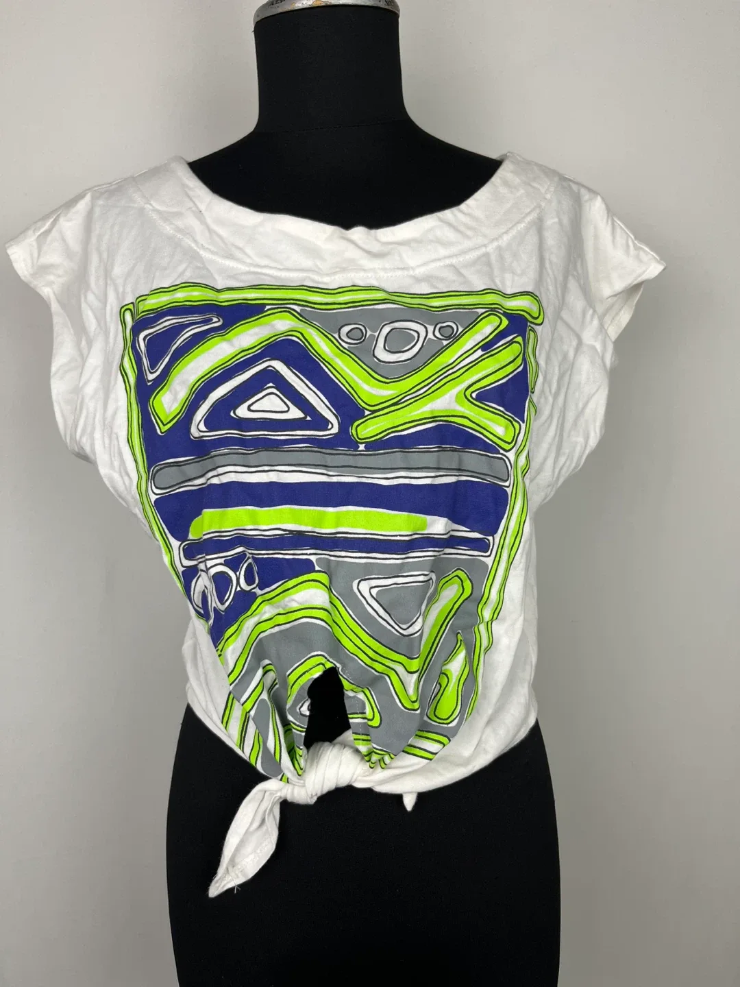 Bodynits 1991 Abstripe White T-Shirt Size S/M thumbnail