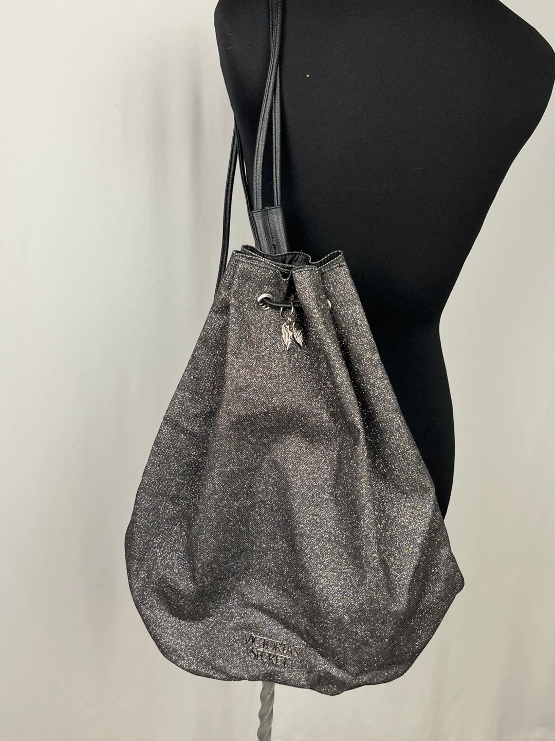 Victoria's Secret Silver Glitter Backpack - photo 3