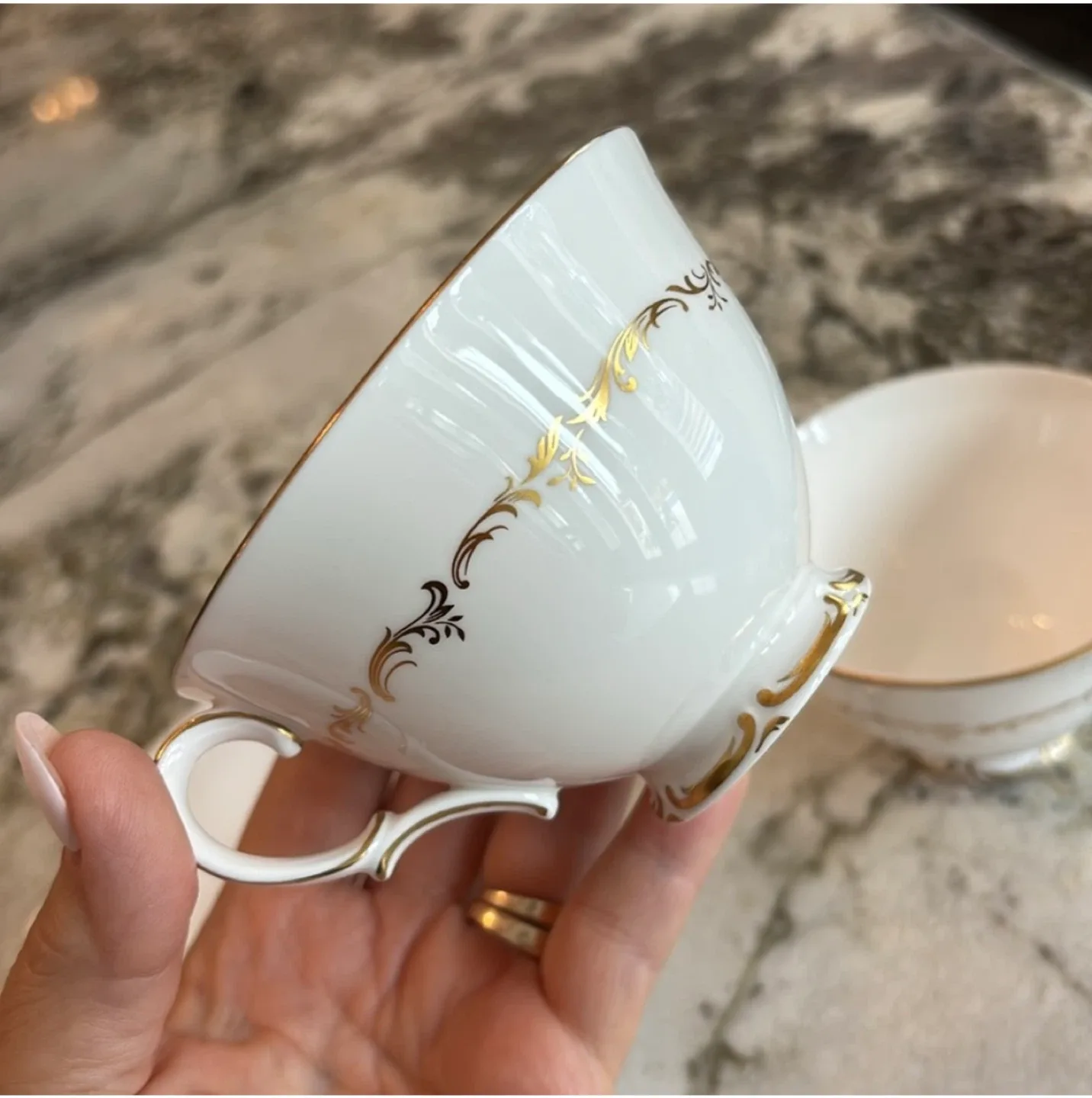 Royal Doulton Richelieu Fine Bone China Tea Cups image indicator(4)