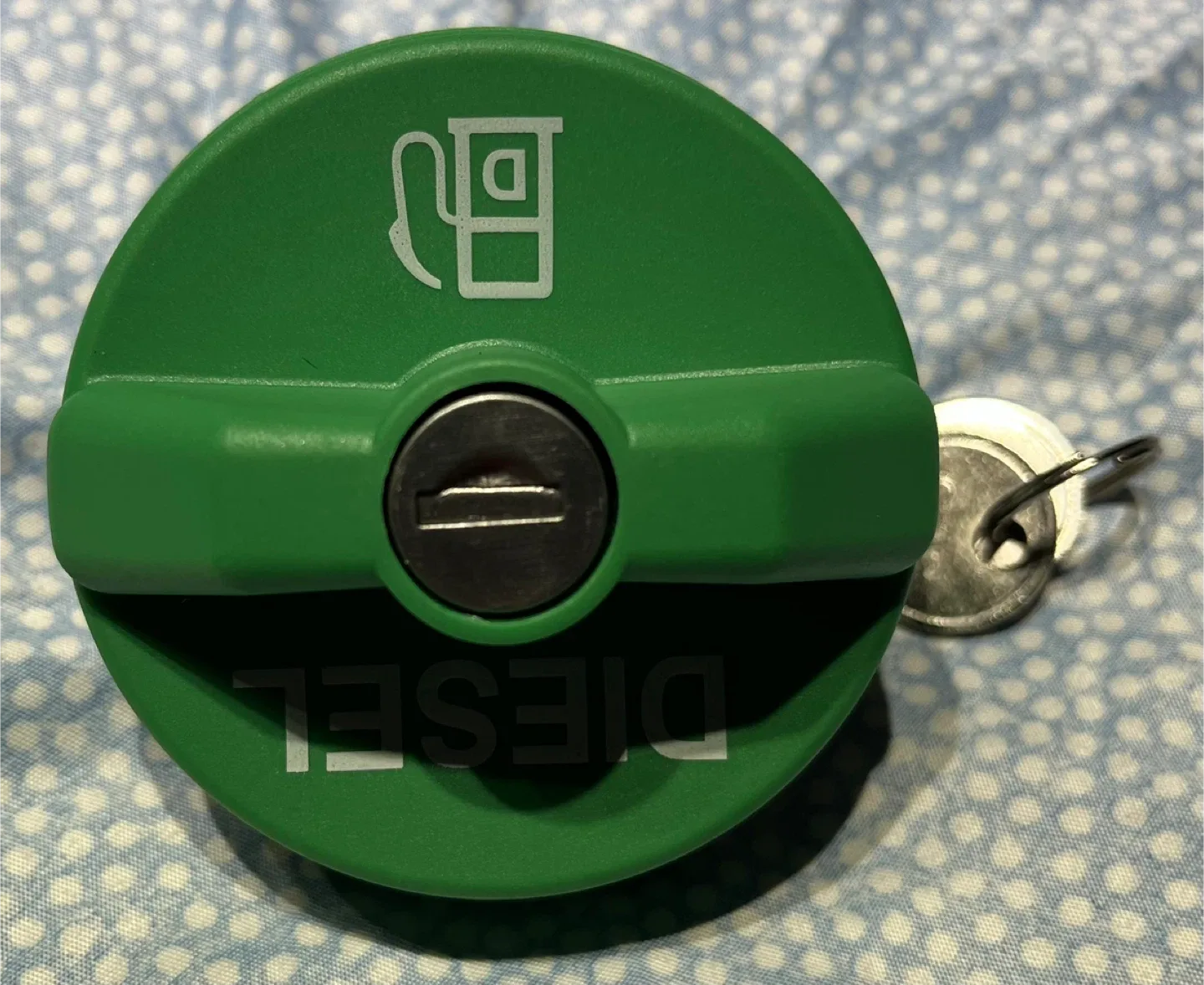 Green Diesel Fuel Cap with Keys image indicator(3)