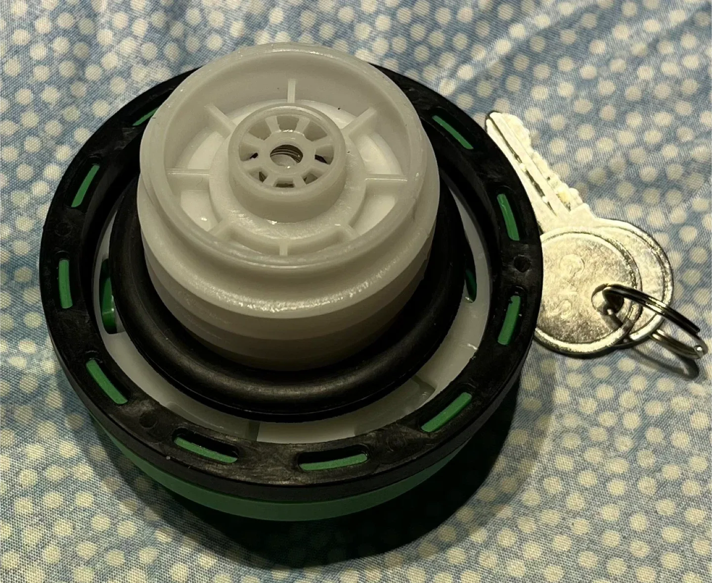 Green Diesel Fuel Cap with Keys image indicator(2)