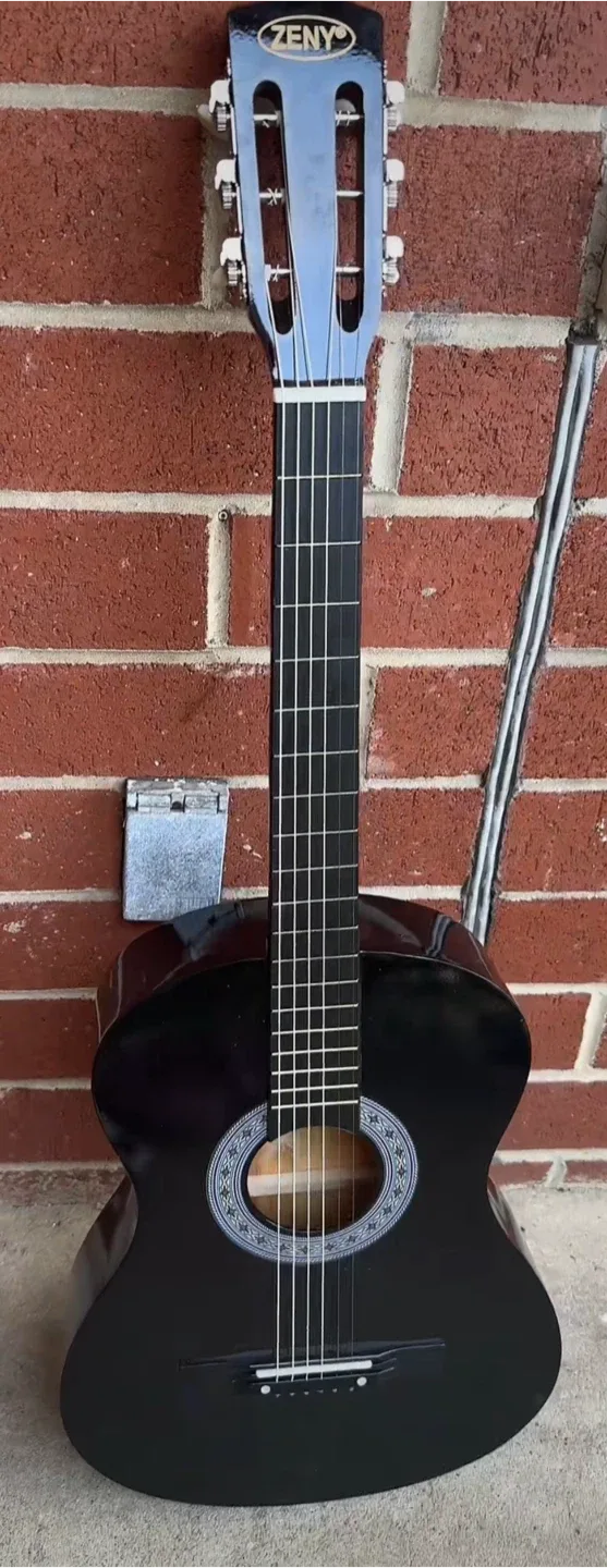 Zeny 38-in Kids Acoustic Guitar - Black image indicator(2)