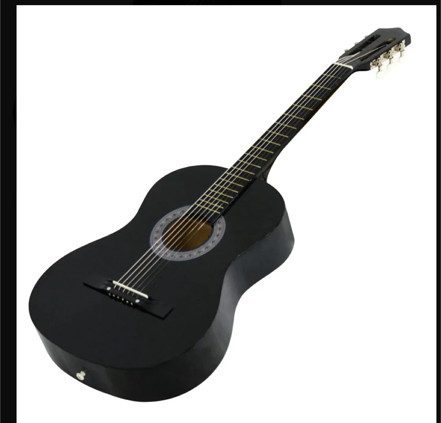 Zeny 38-in Kids Acoustic Guitar - Black image indicator(10)