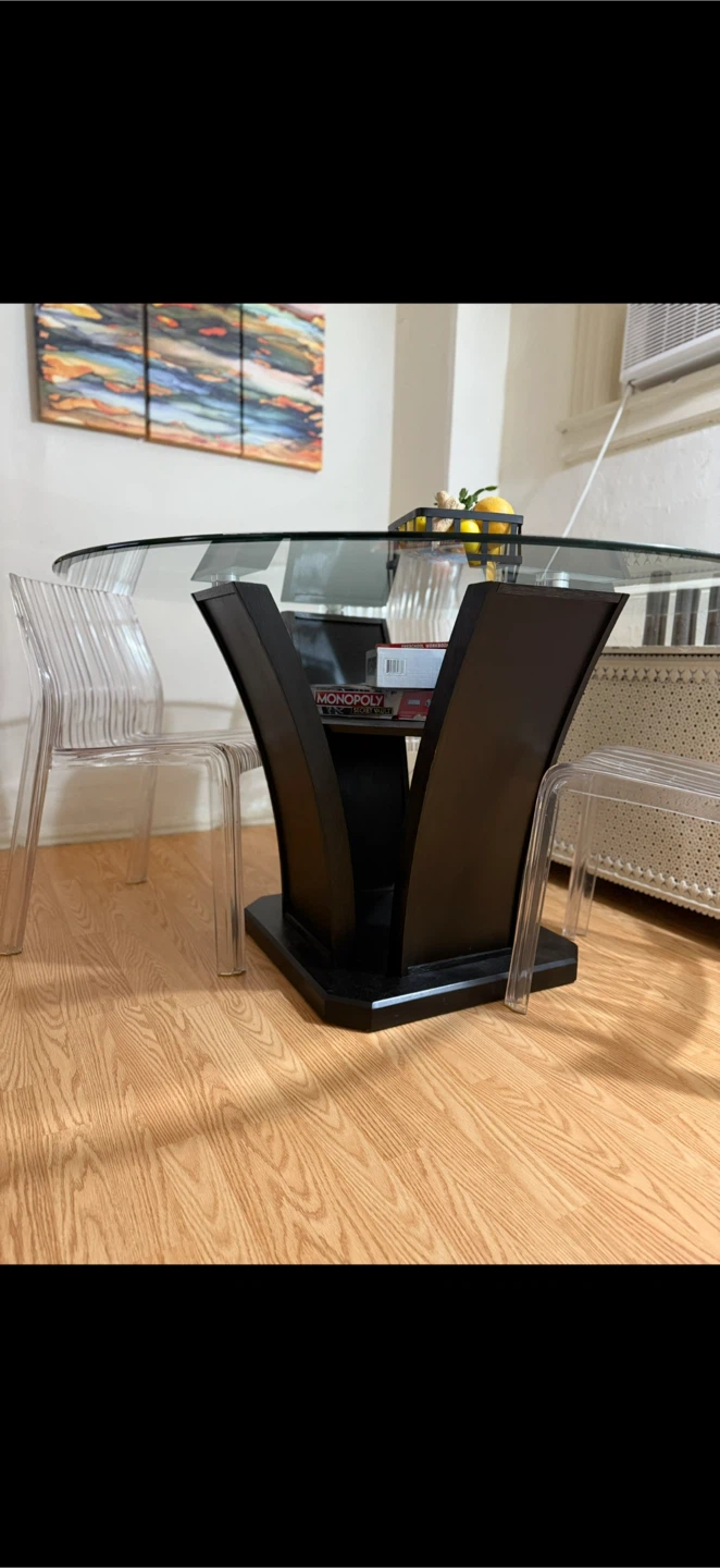 Glass Top Dining Table - photo 2