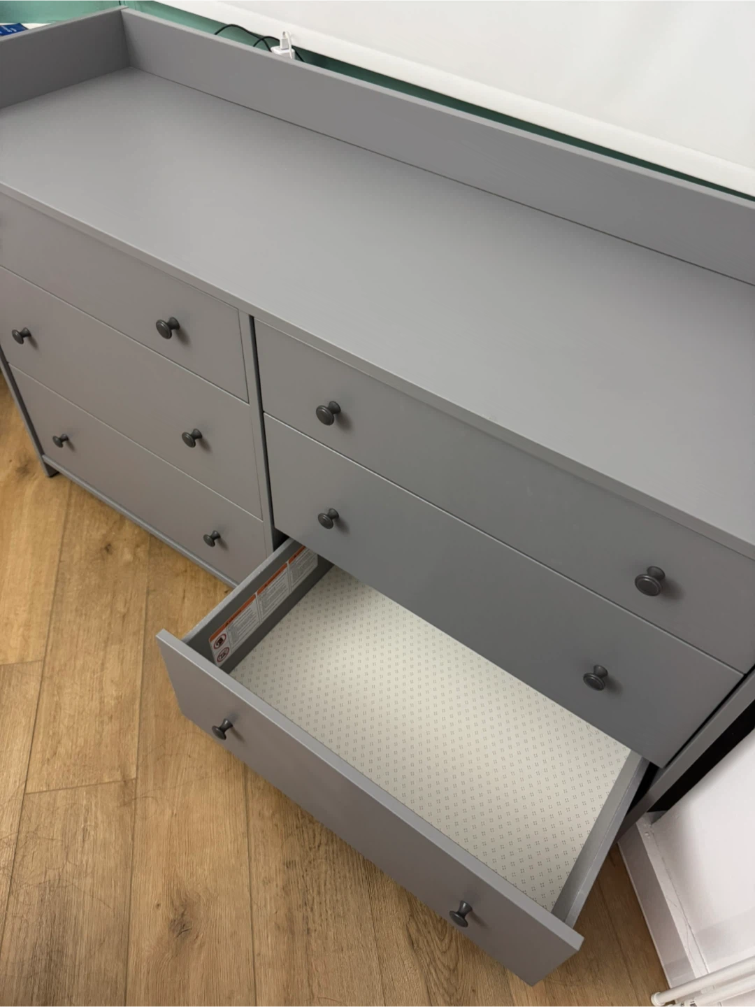 IKEA Hauga Gray 6-Drawer Dresser - photo 5