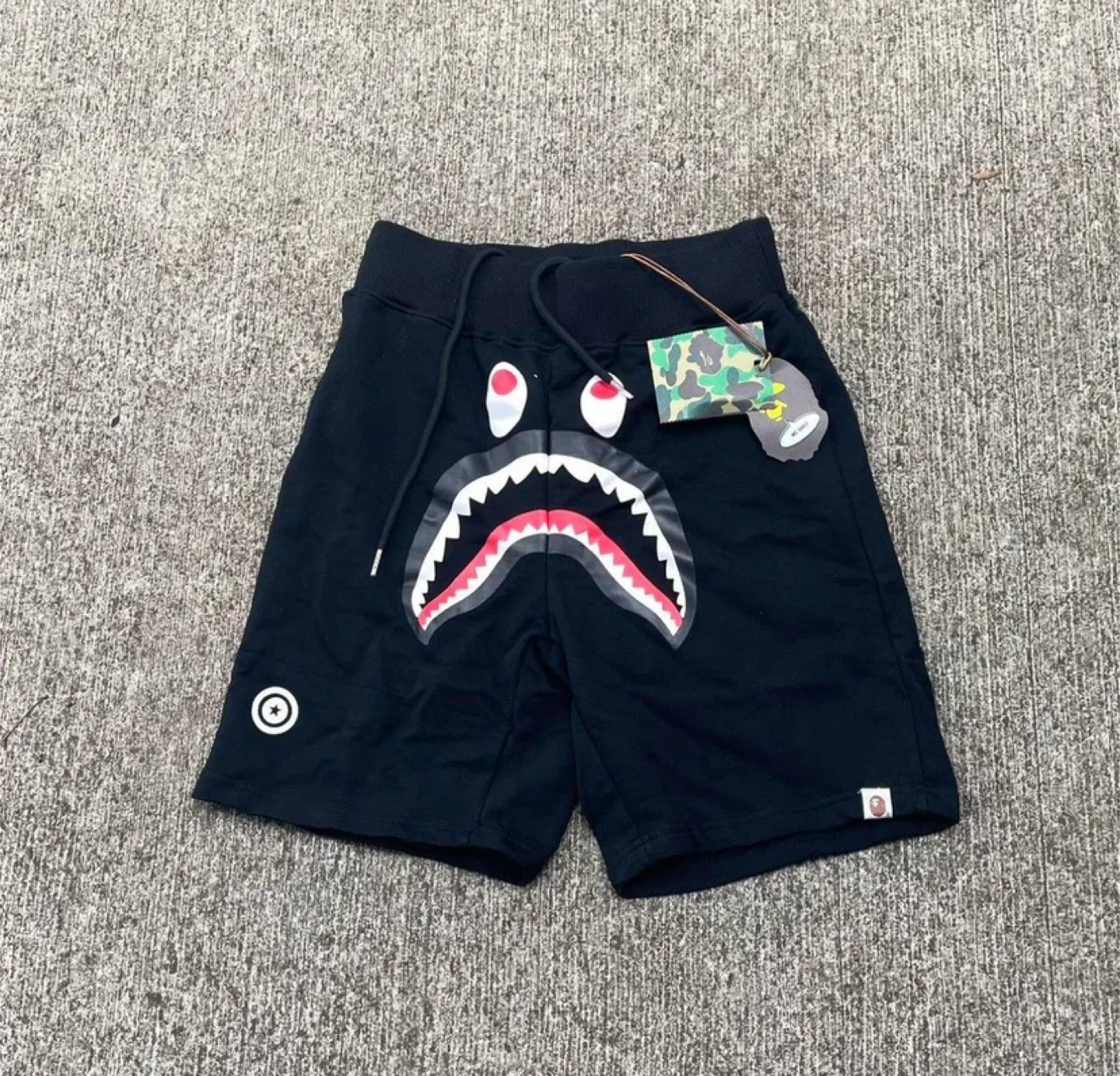 Bape Black Shark Shorts WGM - All Sizes - NWT thumbnail