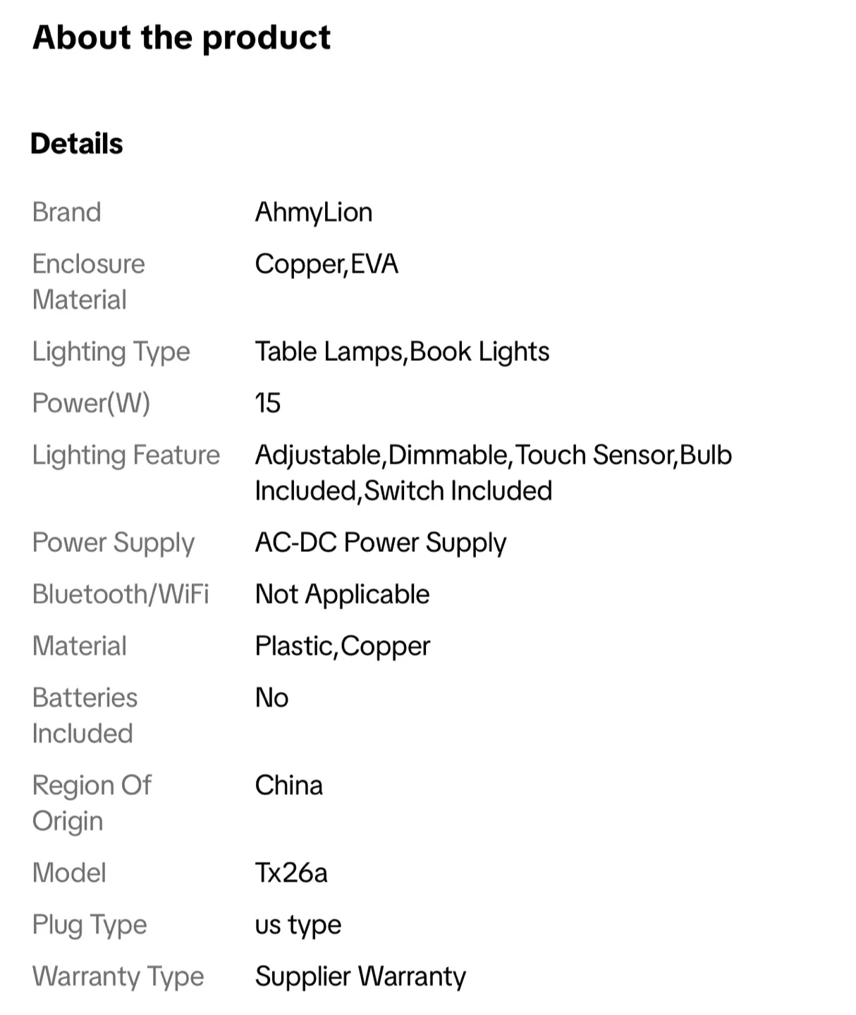 AhmyLion LED Desk Lamp with Wireless Charger - Black image indicator(2)