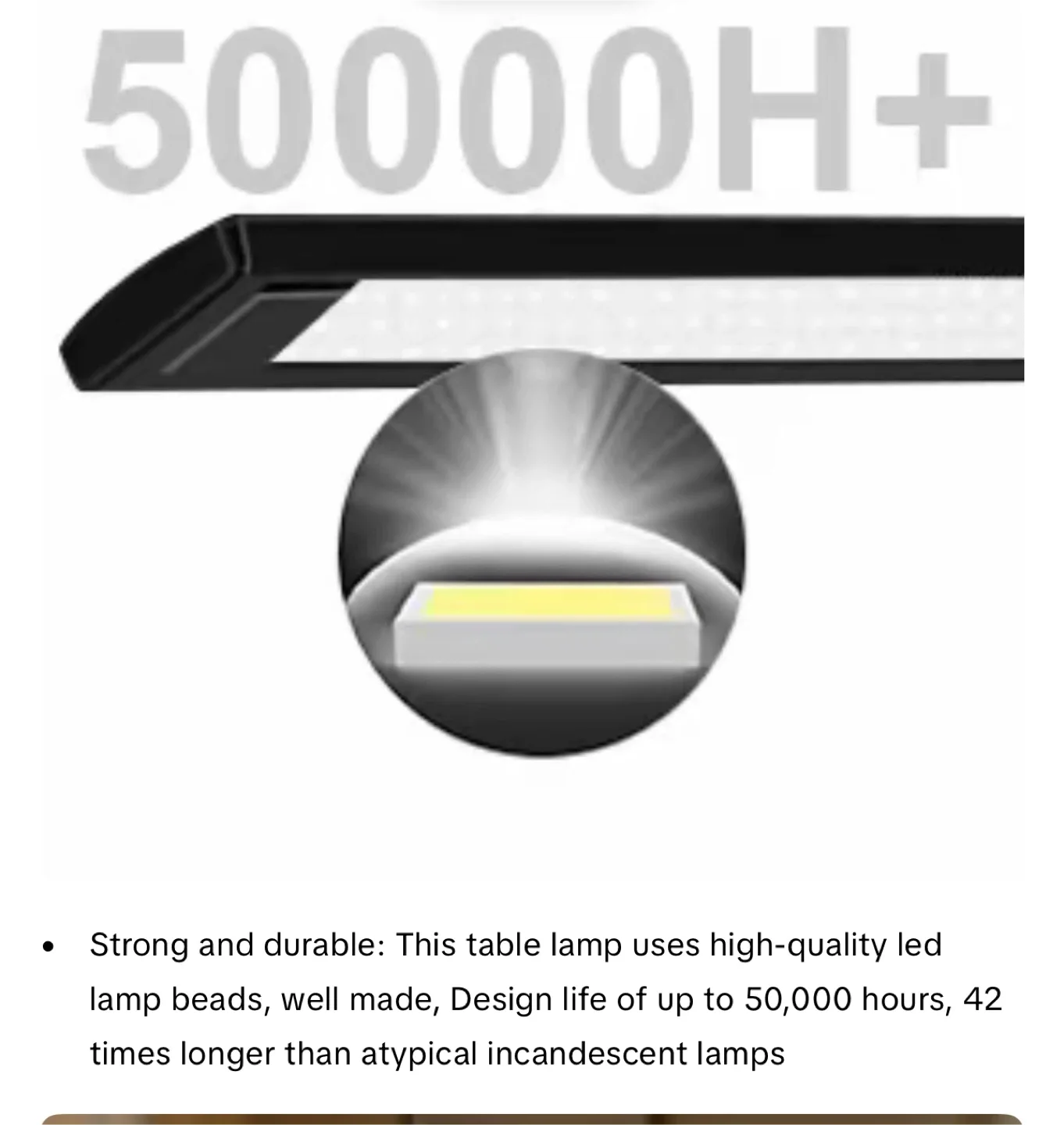 AhmyLion LED Desk Lamp with Wireless Charger - Black image indicator(7)