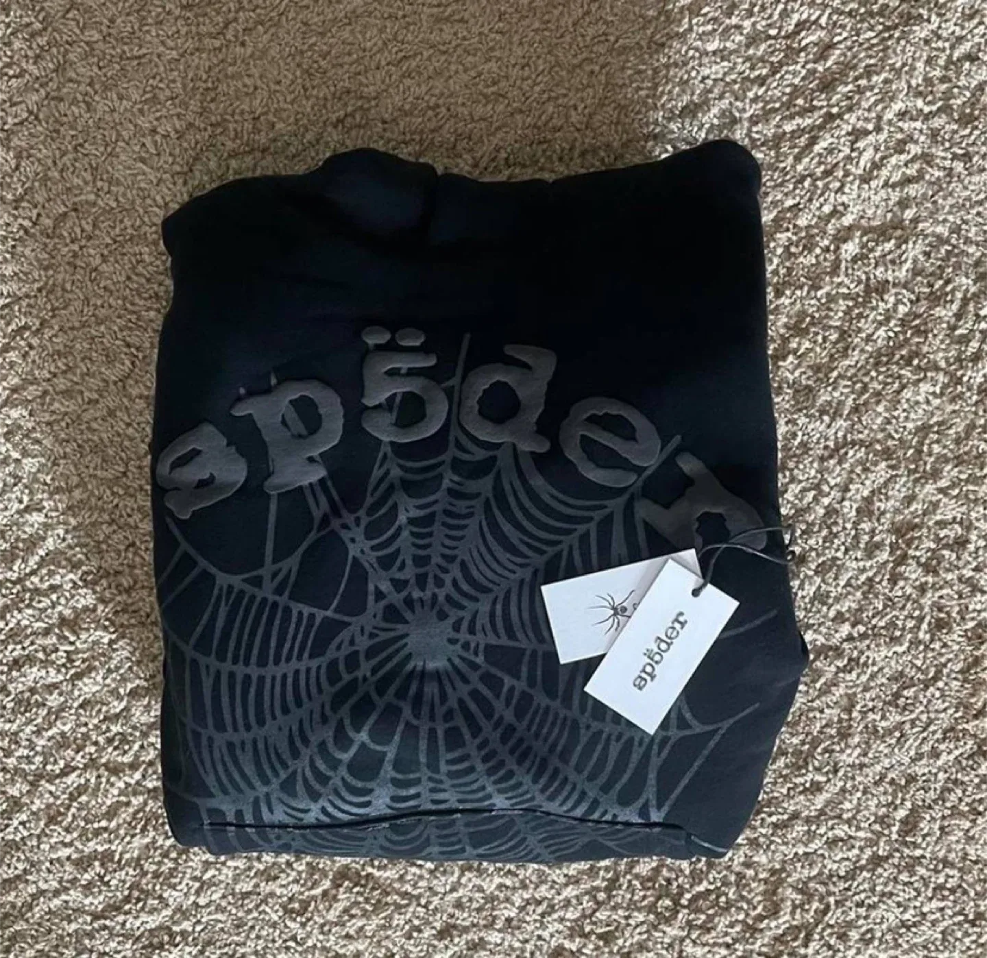Sp5der Phantom Black Web Hoodie - All Sizes - NWT image indicator(2)