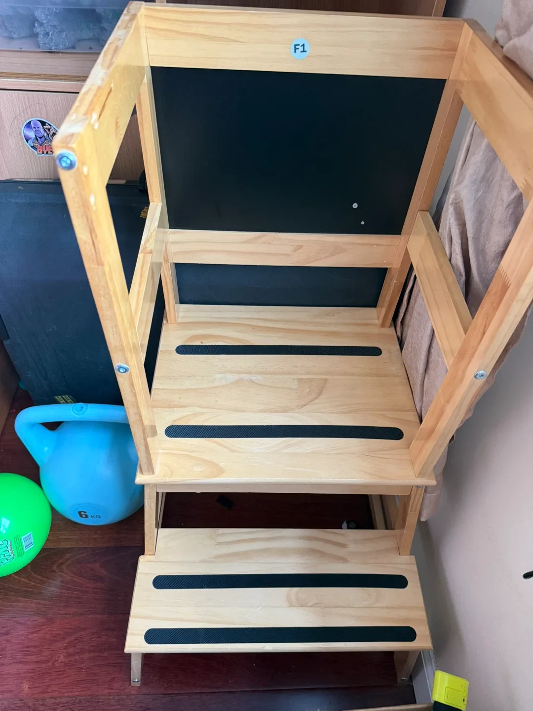 Wooden Kitchen Helper Step Stool