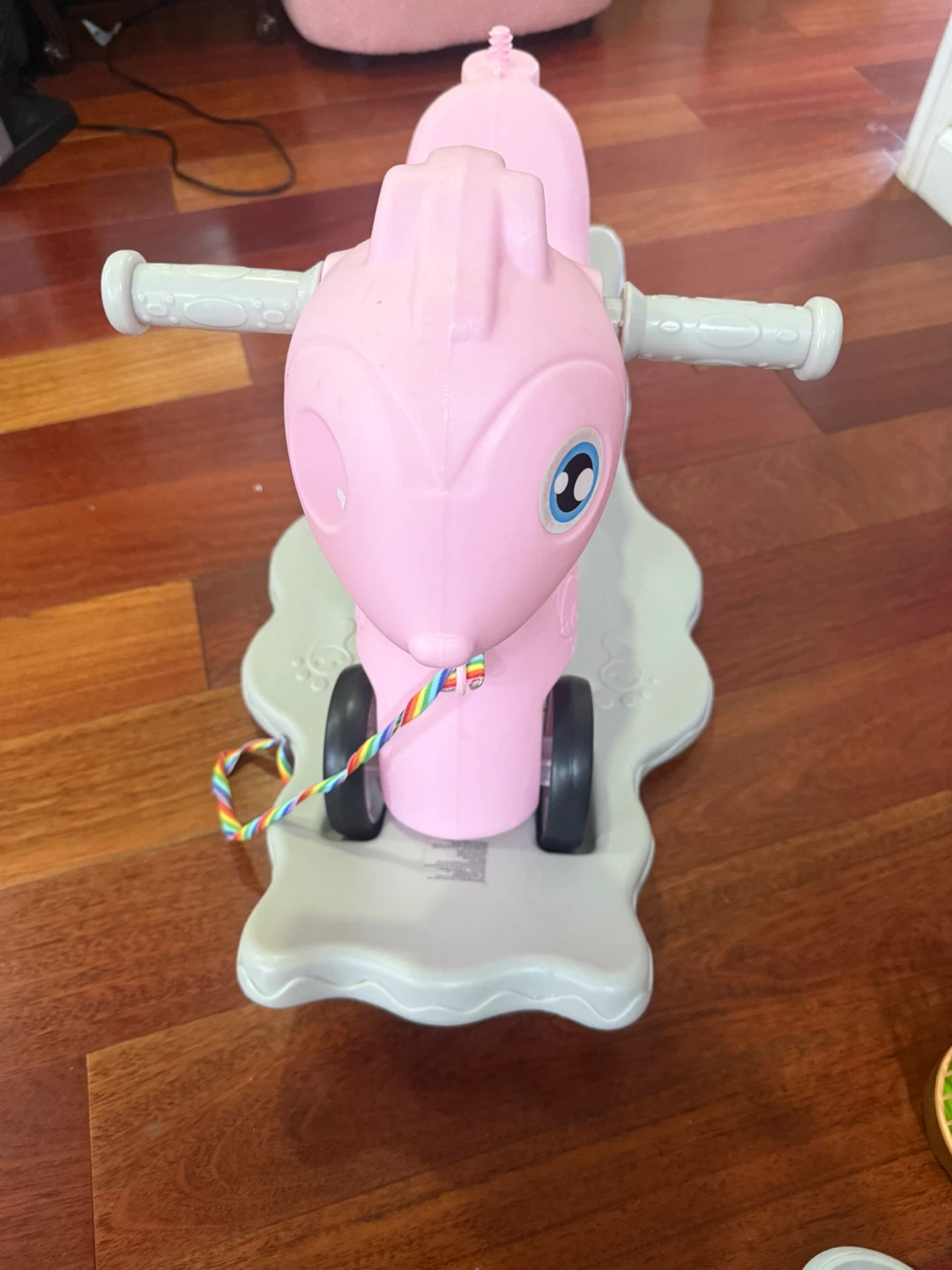 Pink Rocking Horse Ride-On Toy