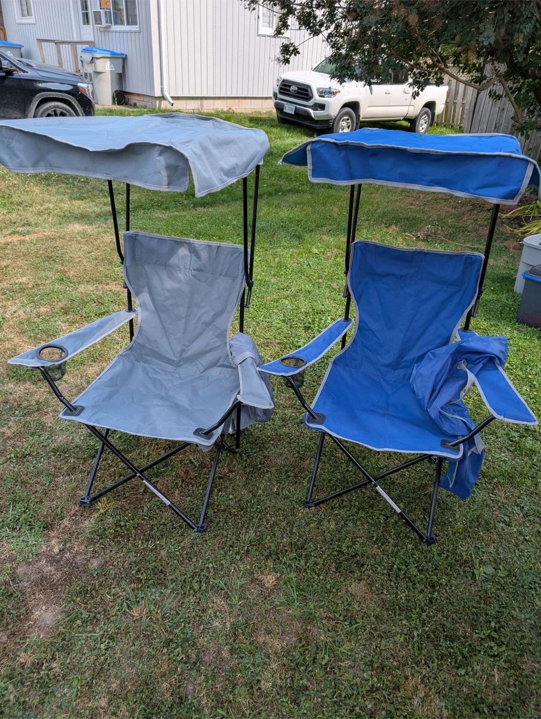 Camping Chairs with Canopies - Like New!