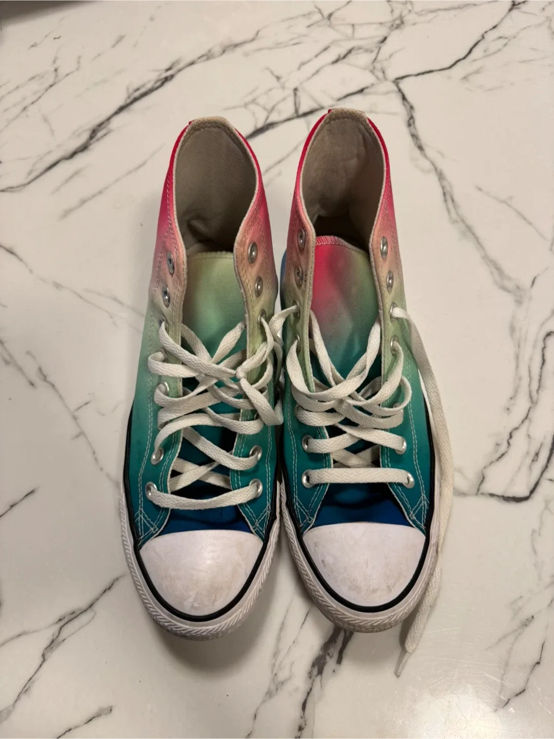 Converse All Star High Top Shoes - Rainbow Fade - Men 7, Women 9 image indicator(3)