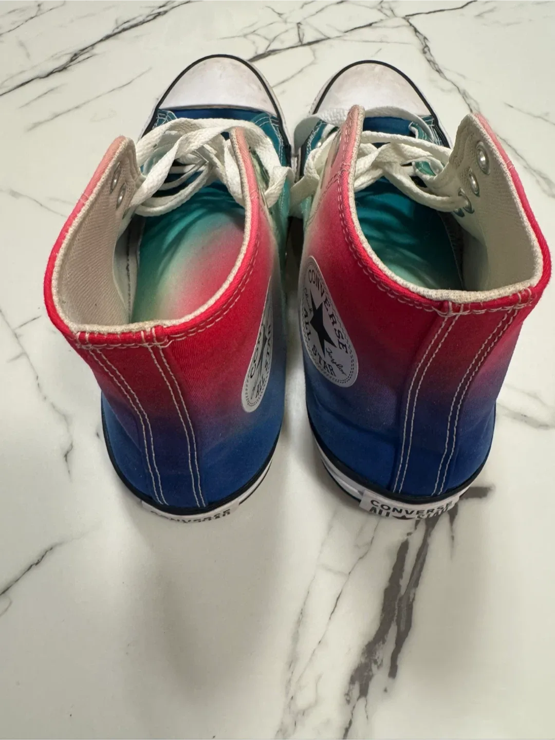 Converse All Star High Top Shoes - Rainbow Fade - Men 7, Women 9 thumbnail