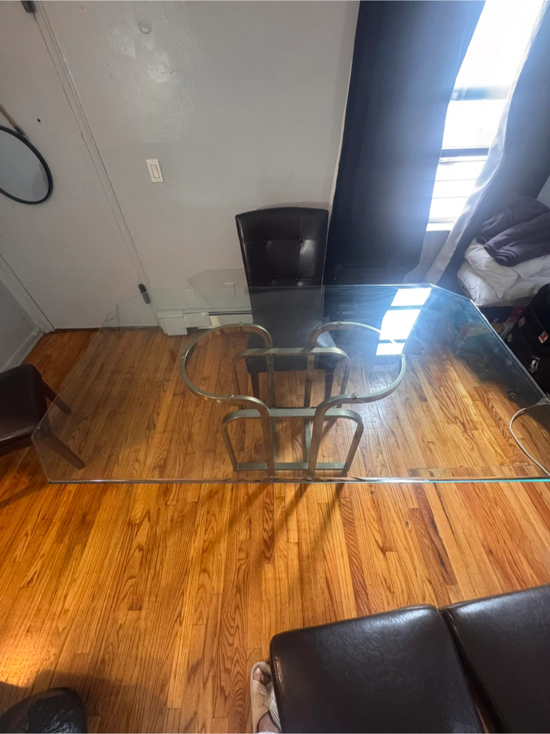 Glass Top Dining Table with 4 Chairs - photo 3
