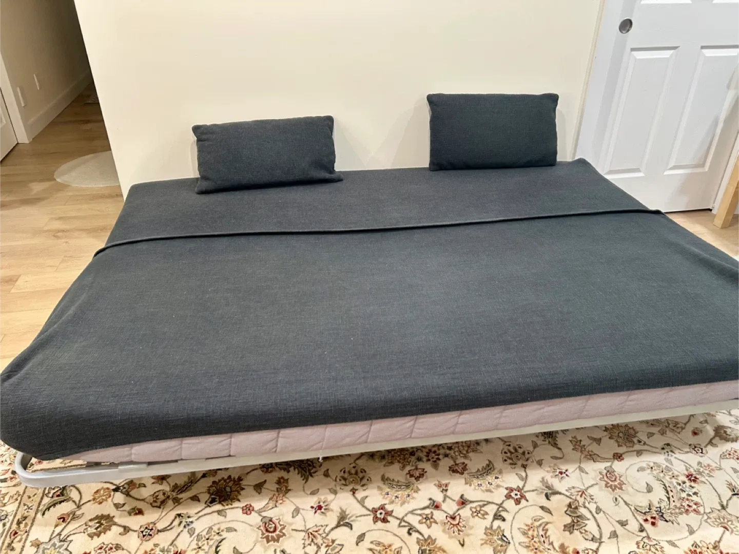 Grey Sofa-bed with Pillows image indicator(2)