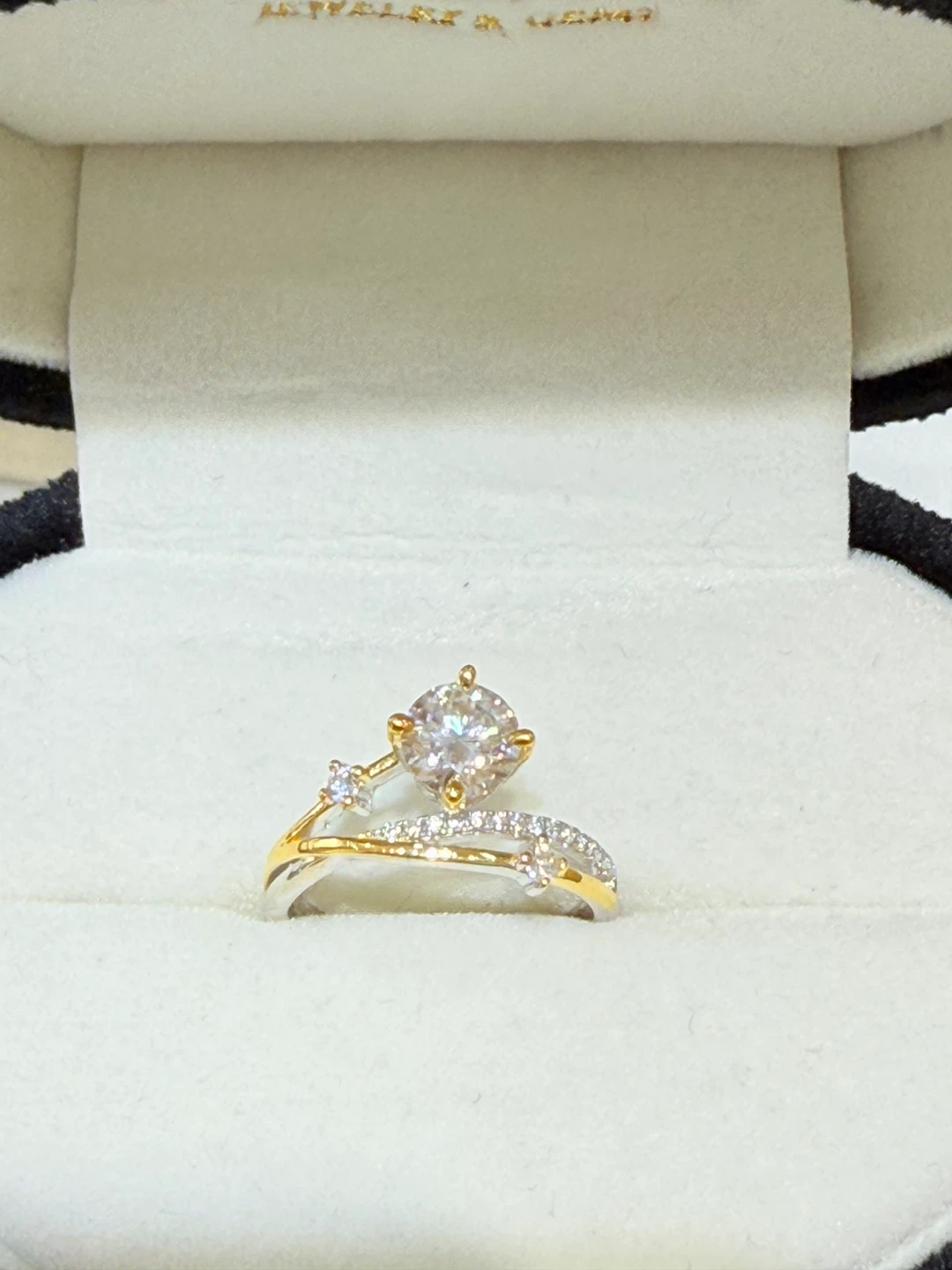 1 carat 925 sterling silver moissanite ring - photo 2