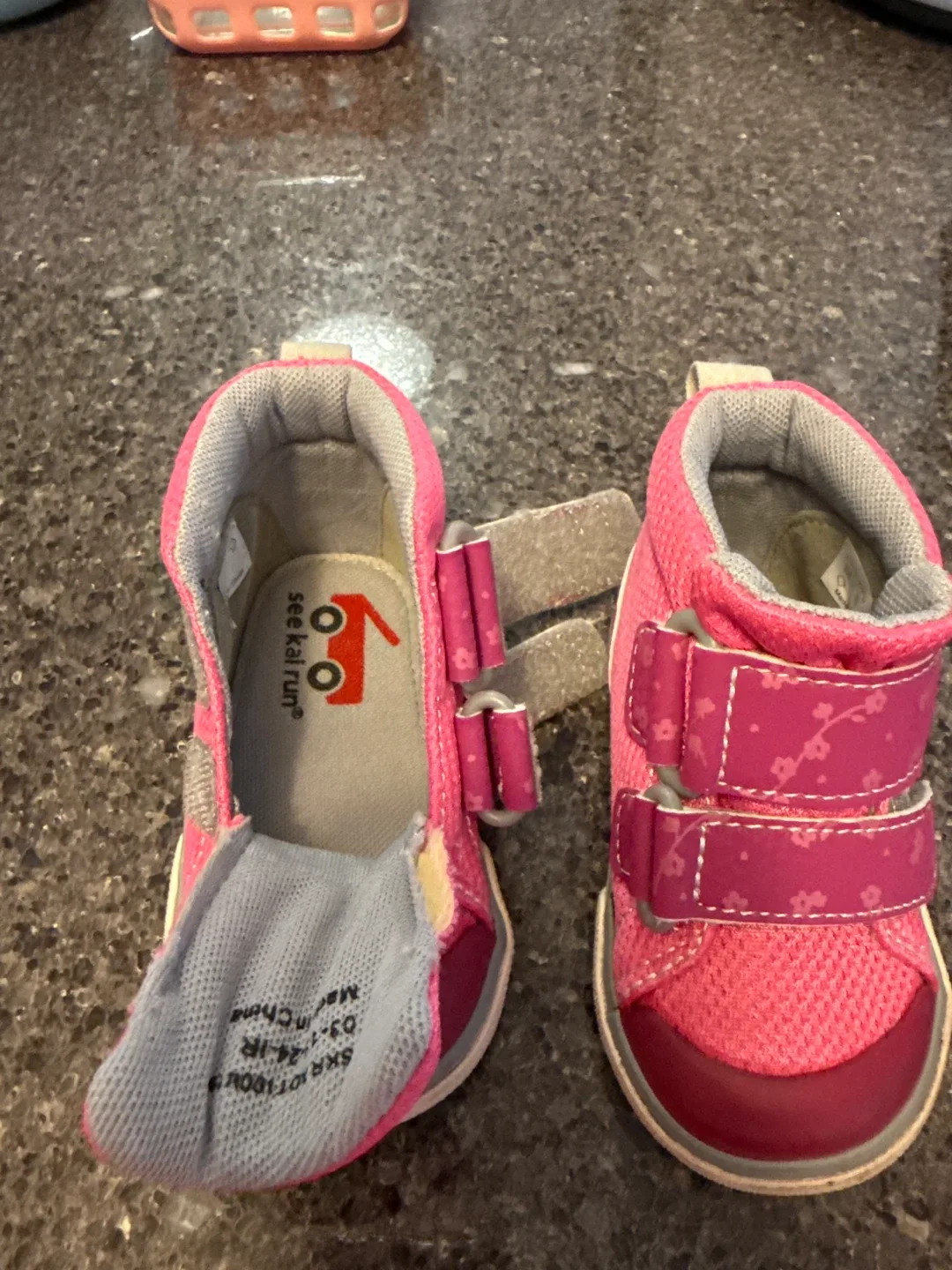 See Kai Run Girl's Pink Sneakers - Size 4 image indicator(2)