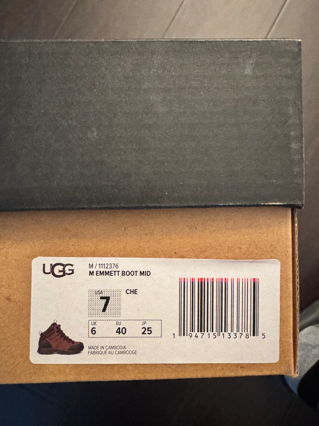 UGG Emmett Boot Mid, Men's Size 7 - photo 5