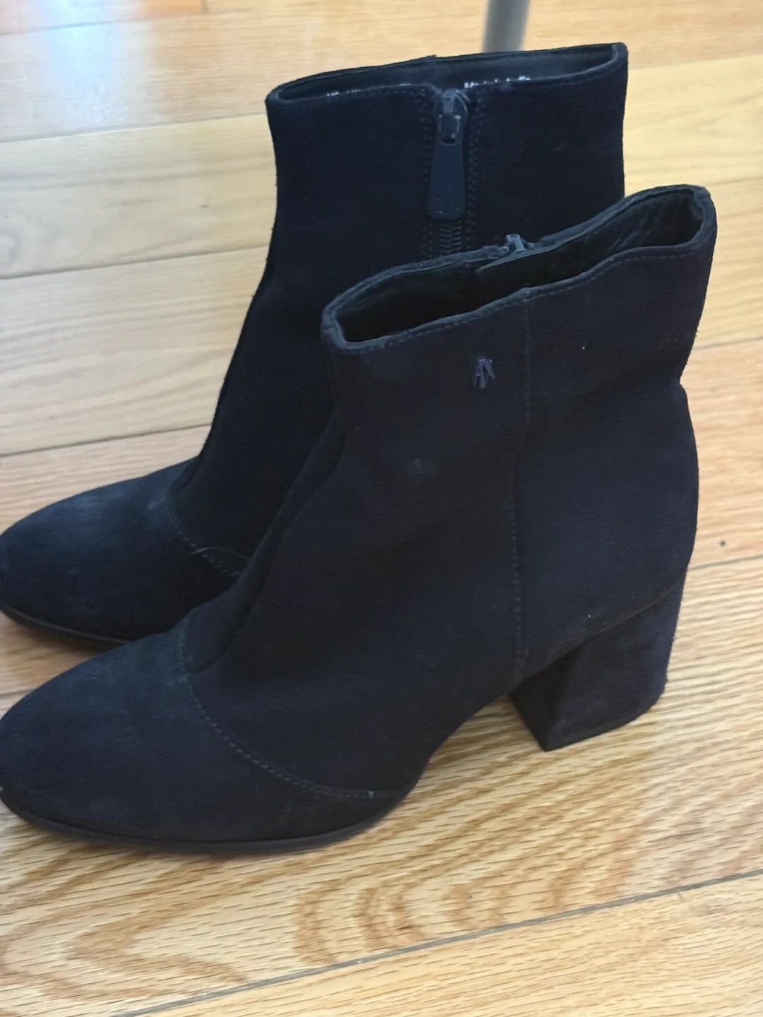 Blue Navy Suede Ankle Boots image indicator(4)