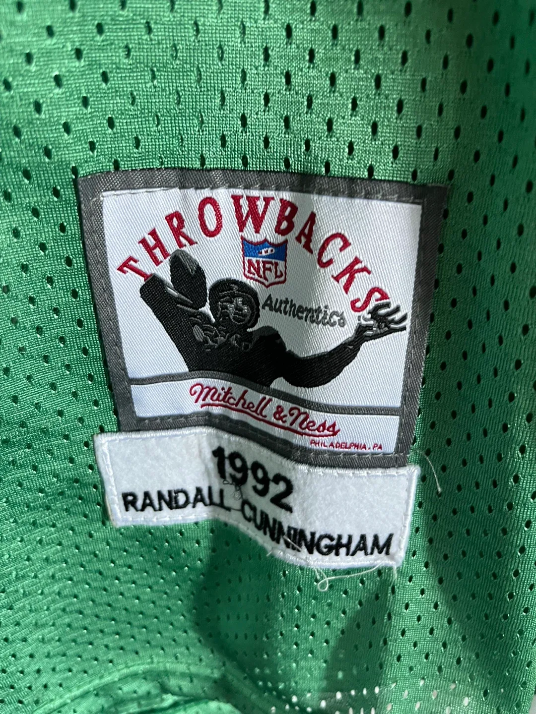 Mitchell & Ness Randall Cunningham Eagles Throwback Jersey image indicator(3)