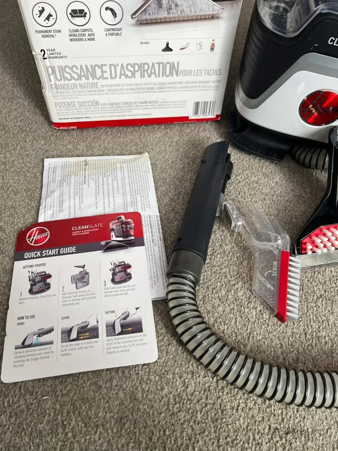 LIKE NEW Hoover Upholstery Spot Cleaner image indicator(5)