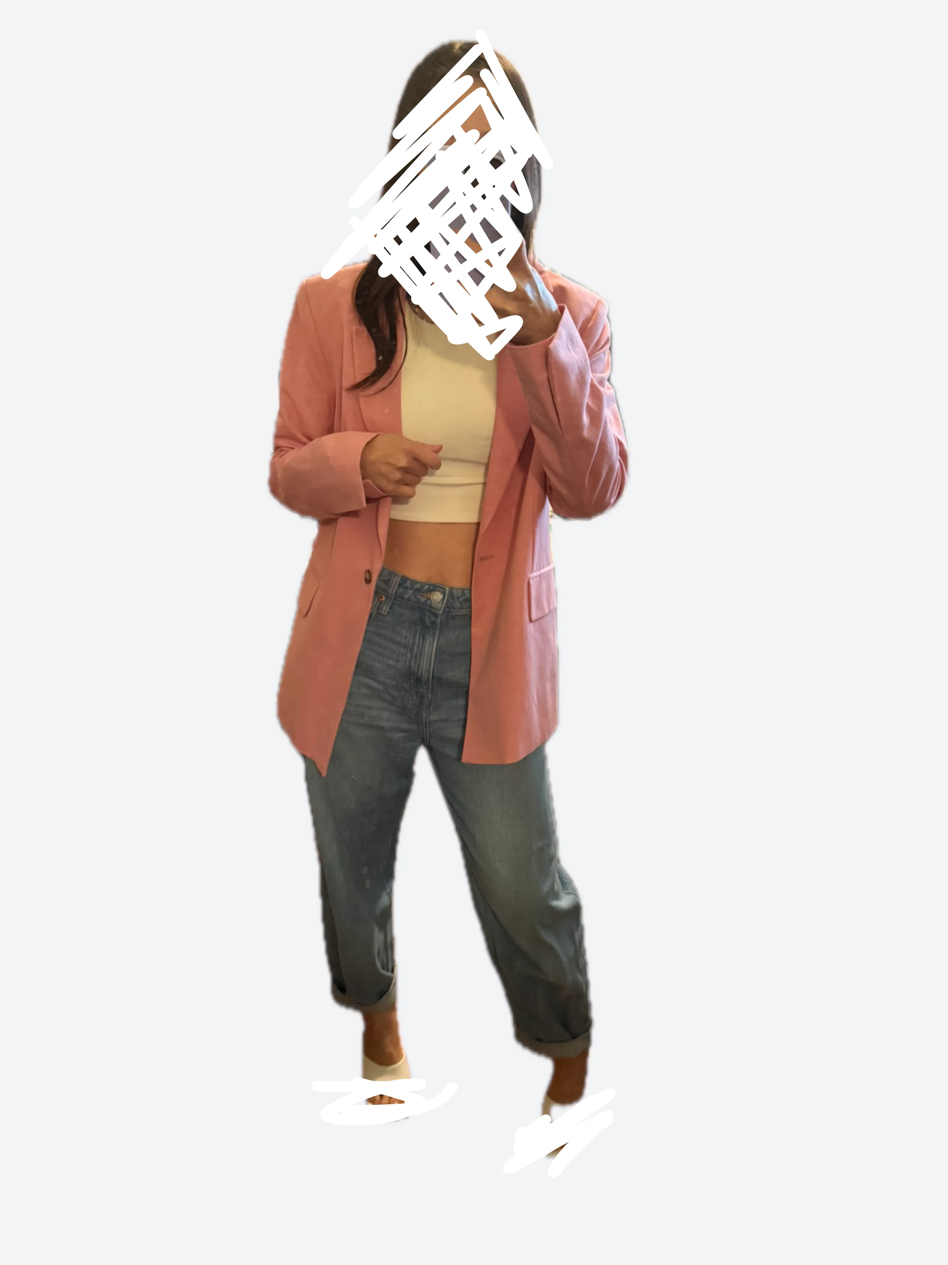 Zara Pink Blazer - Size XS image indicator(5)