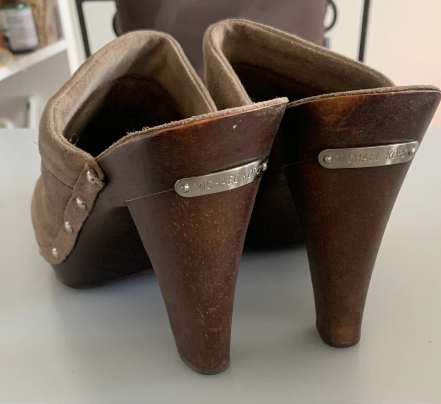 Michael Kors Suede Clogs - Size 9.5 image indicator(3)