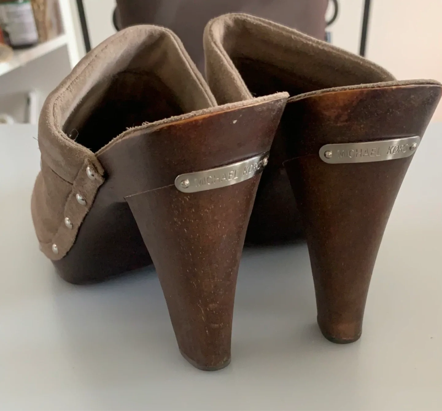 Michael Kors Suede Clogs - Size 9.5 image indicator(5)