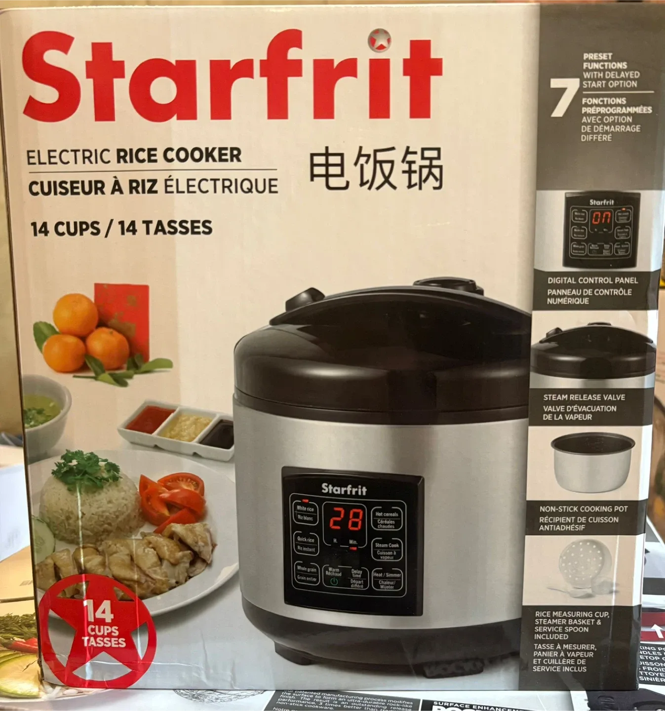 Starfrit Electric Rice Cooker - 14 Cups - Like New! image indicator(3)