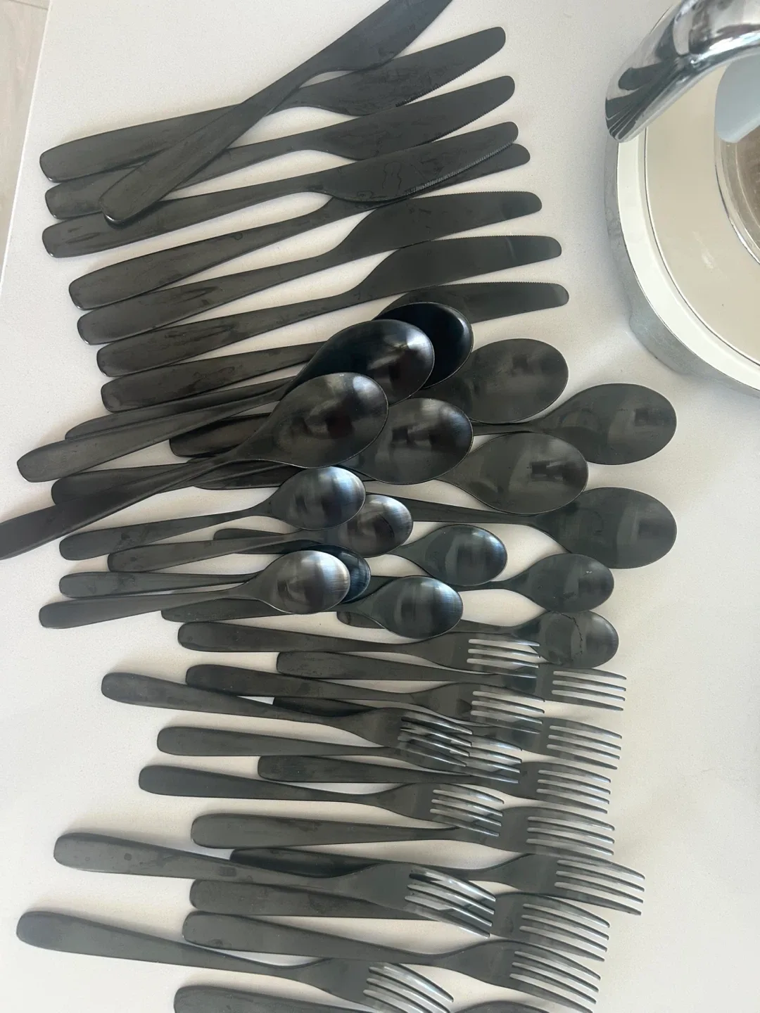 Set of Black Silverware (8) thumbnail