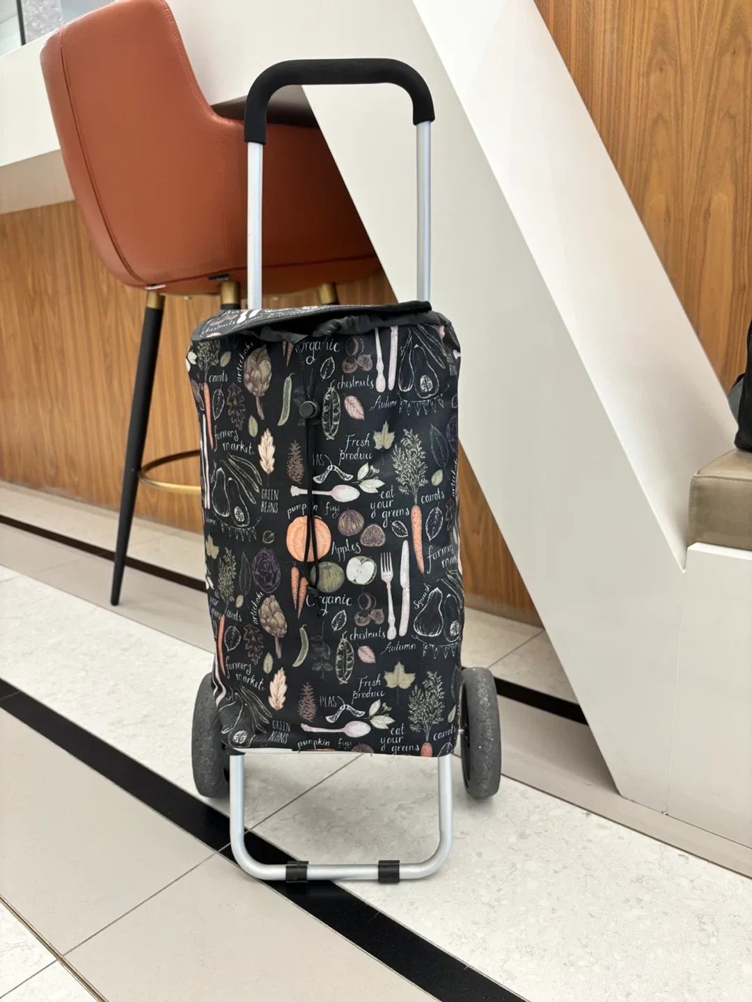 Grocery Shopping Cart with Vegetable Print thumbnail